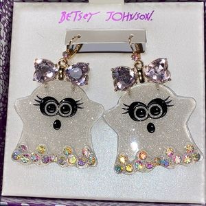 Betsey Johnson HALLOWEEN GHOST EARRINGS